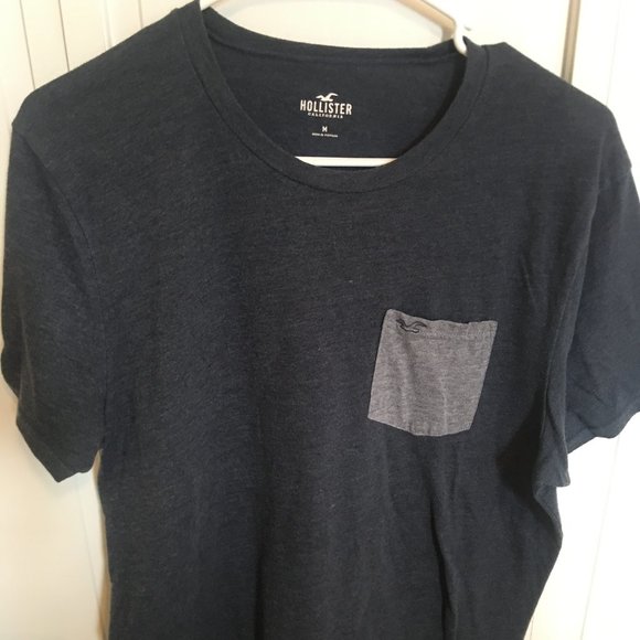 hollister grey t shirt